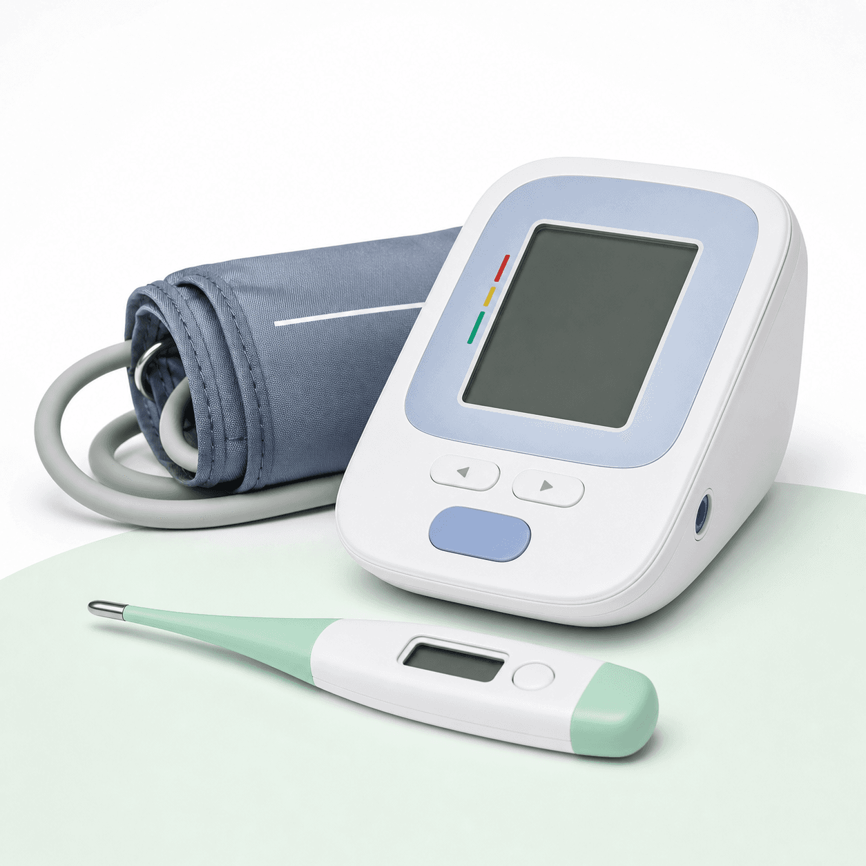 Digital thermometer and home health monitoring devices